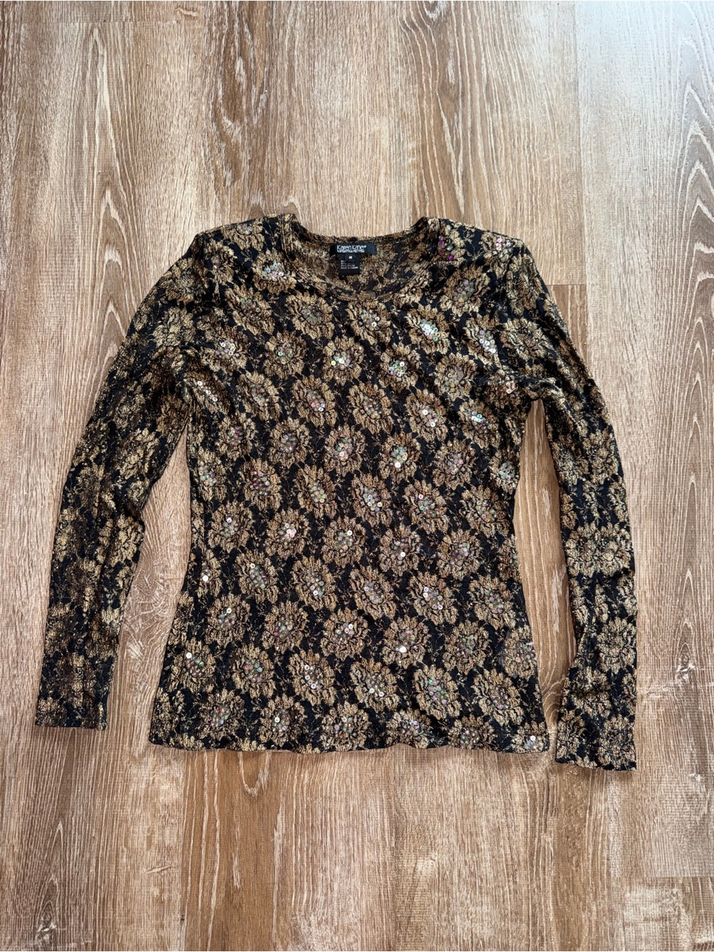 Vintage Y2K Micro Mesh Sequin Top